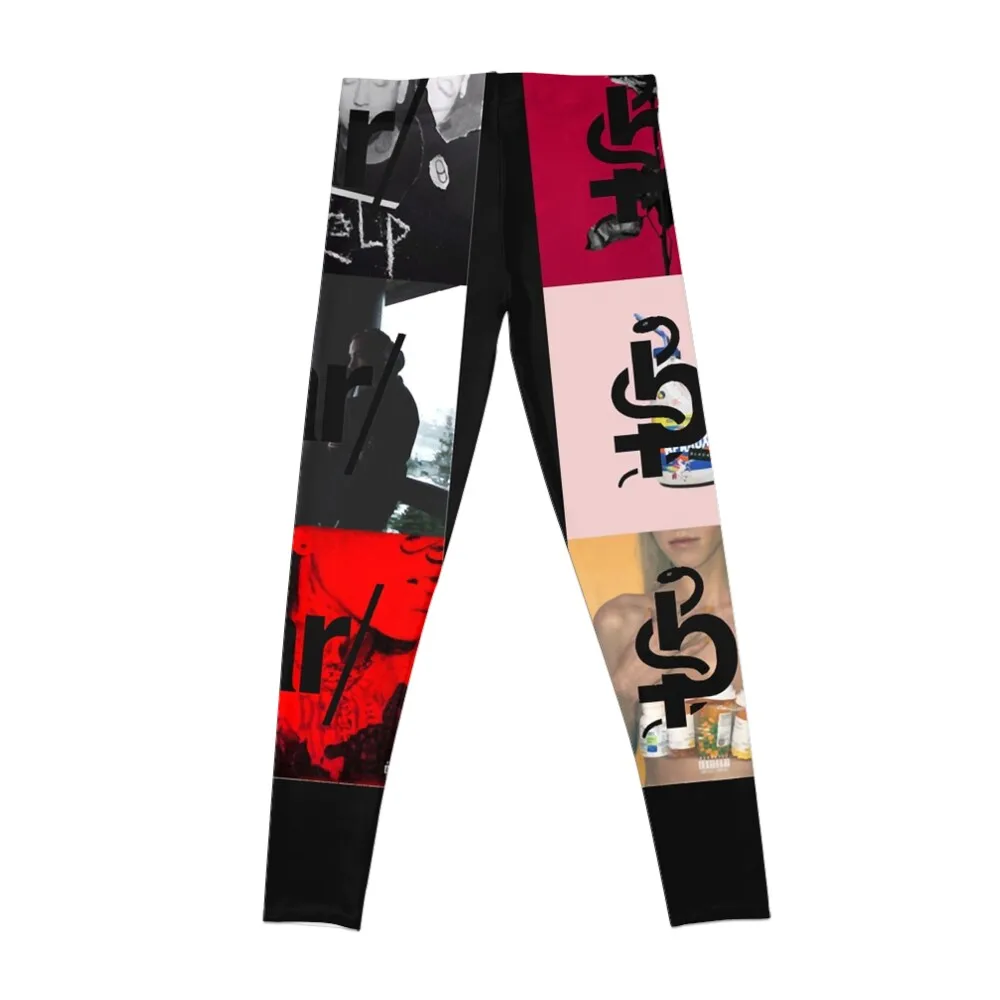 Blackbear album cover collage transparent logos essential t shirt Leggings jogging pants Womens Leggings