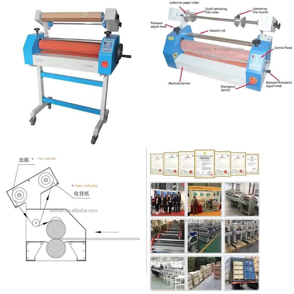 

（2026） EC-750 Semi-auto Electric Cold Laminators 750mm Self-Peeling Cold Laminating Machine