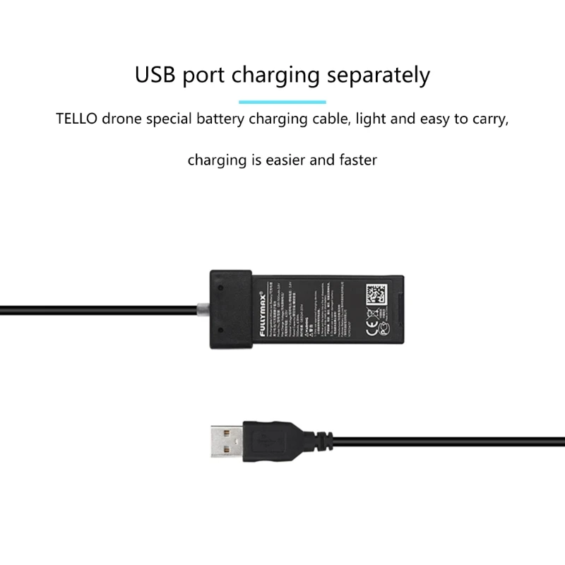 M2EC FOR TELLO Charging Cable USB Cable Port Fast Charger Cable 70cm/27.56in