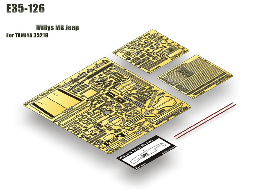 

1/35 E35-126 Model Jeep Details Up Metal Etching Parts For TAMIYA 35219 Model Making Hobby DIY