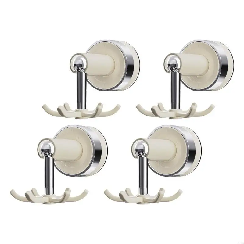 

Functional 6 Position Plastic Hook Strong Suction Cup Bathroom Space Organizers