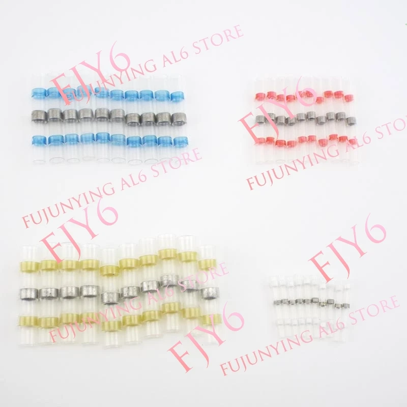 5/10/50pcs Waterproof Electrical Heat Shrink tube Soldering cable wire Connector Butt Sleeve Seal Terminals Insulated Solder A6