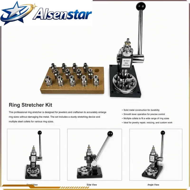 RS01 Ring Enlarger and Reducer, Ring Stretcher, Jewelers Sizing Tools Ring Sizer Jewelry Tool