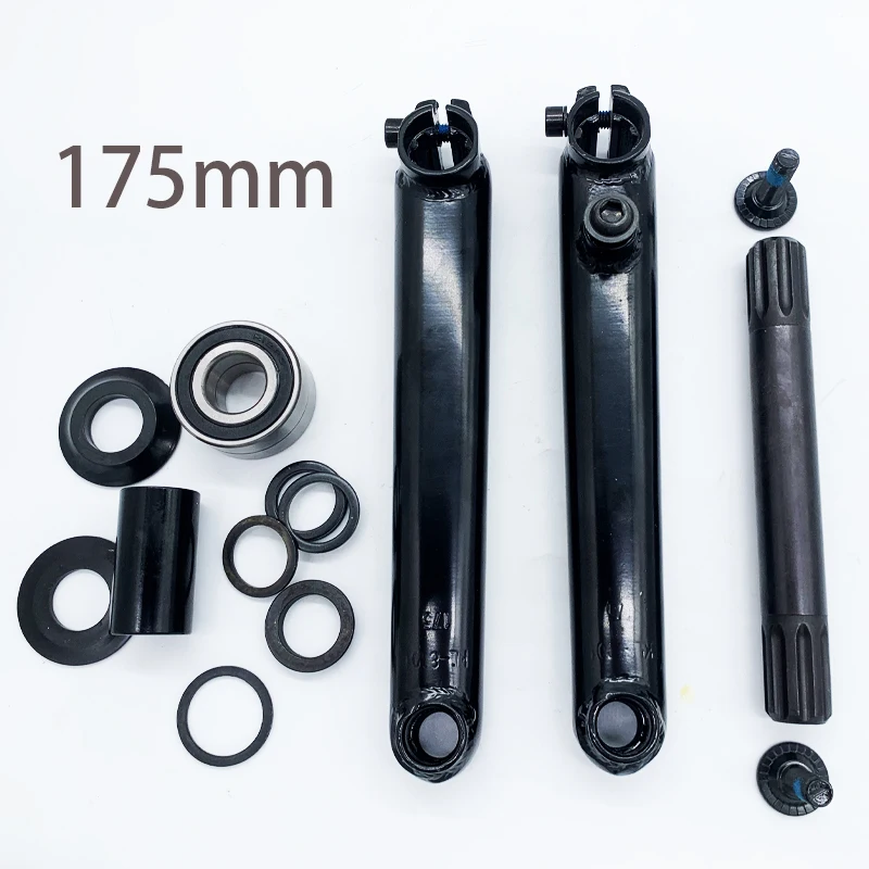 TAOZIK 175 MM 8-gwintowy Crom Steel Mid BB 19-milimetrowy wrzeciono AXIS Flatland BMX Zestaw korb