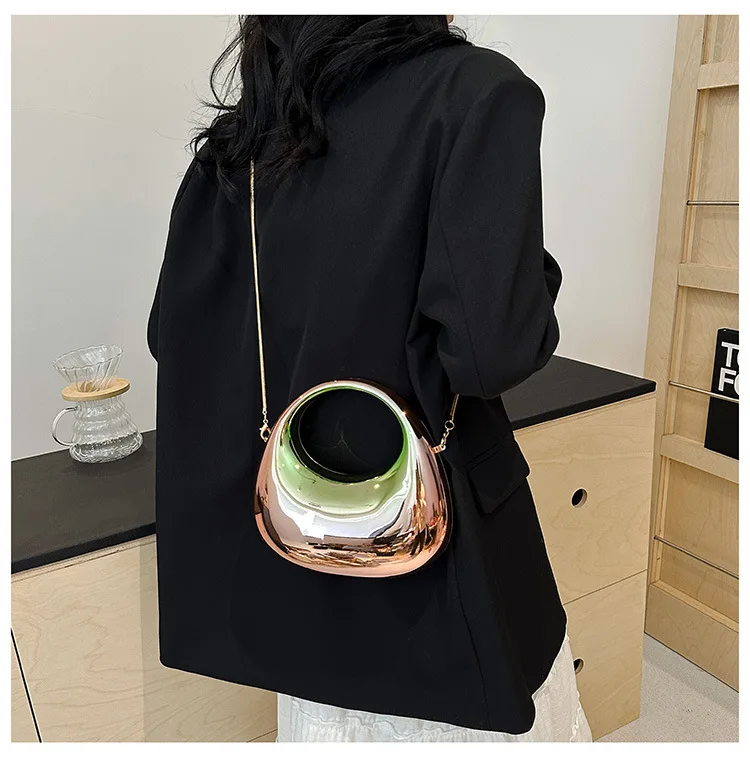 Mini Damen-Partytasche, Trendige Modische Clutch aus Acryl, Lippenstift- und Münzengeldbörse, Schulter- und Umhängetasche – Detail 22