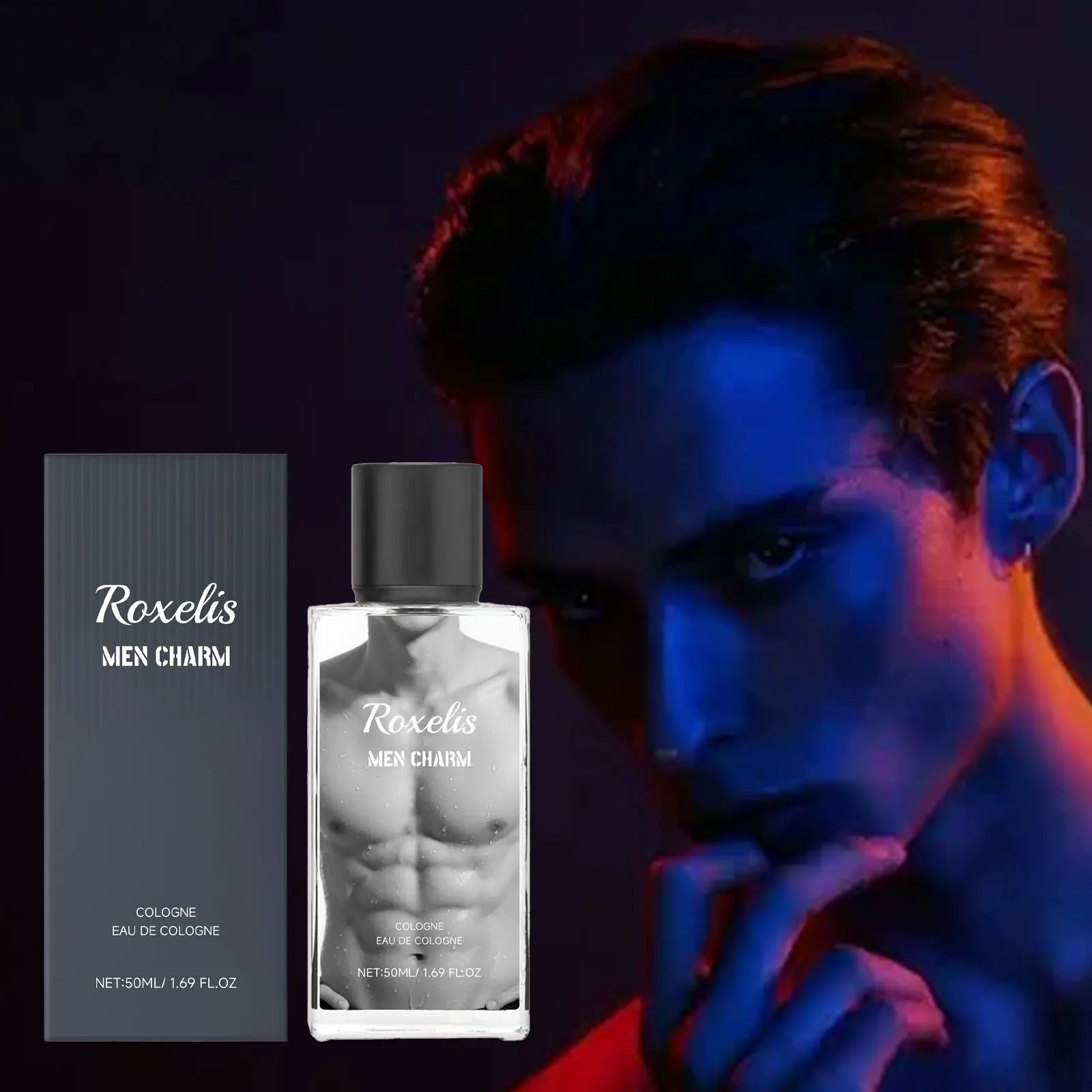 

Roxelis 50ml Men's Charming Cologne, Light Fresh Fragrance, Long Lasting Scent for Dating & Daily Wear