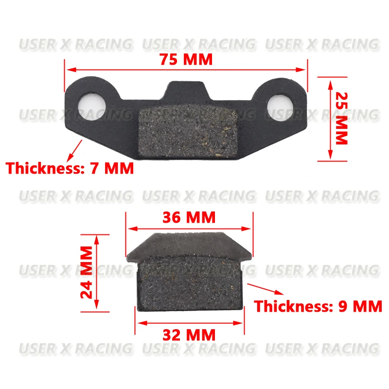 USERX Motorcycle disc brake pad Brakes Front Rear Disc Brake Pads For Scooter ATV High quality and durability High practicality