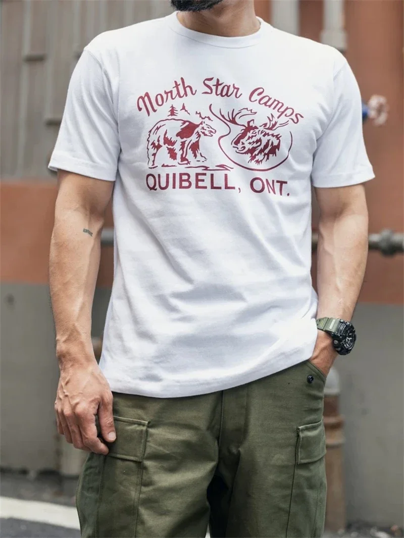

Non Stock Classic American Old School Graphic T-Shirt Summer Mens Crewneck Print Tee Short Sleeves