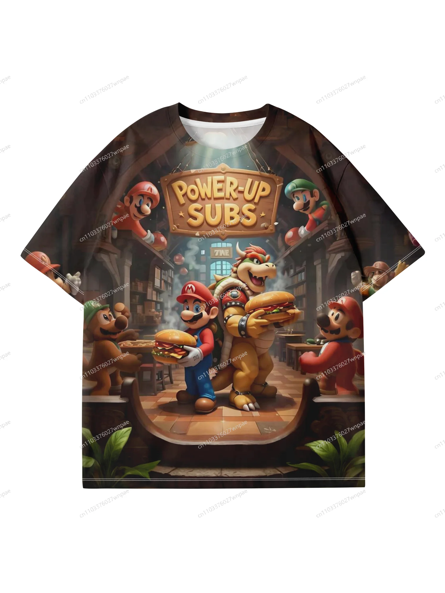 تي شيرت Topsell Global Hit Super Mario ثلاثي الأبعاد مطبوع: أنيق ومريح رياضي كاجوال كلاسيكي، جاهز للاهدايا للجنسين البالغين والأطفال