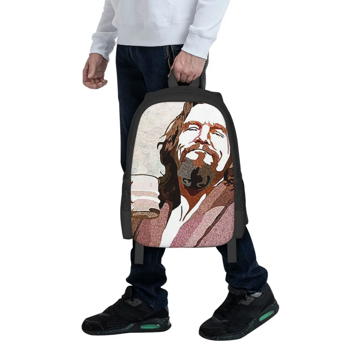 

Рюкзак Big Lebowski Dude Portrai для студентов, школьный рюкзак, походный рюкзак для путешествий, модная сумка для книг для мальчиков и девочек, сумки на плечо