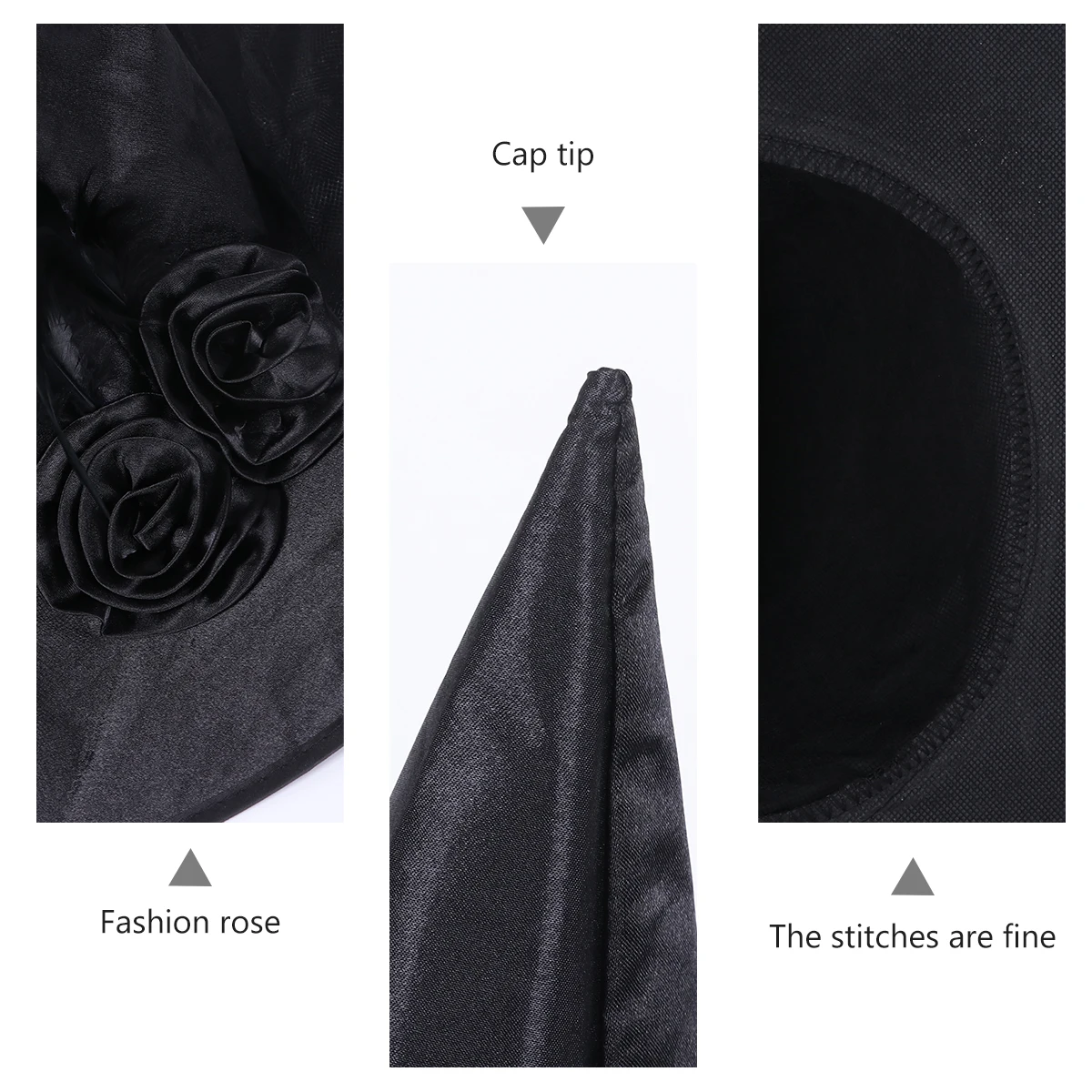 

1pc Halloween Witch Witch Cap Masquerade Cosplay Magician Hat Costume Decor Party Dance Show Carnival Props