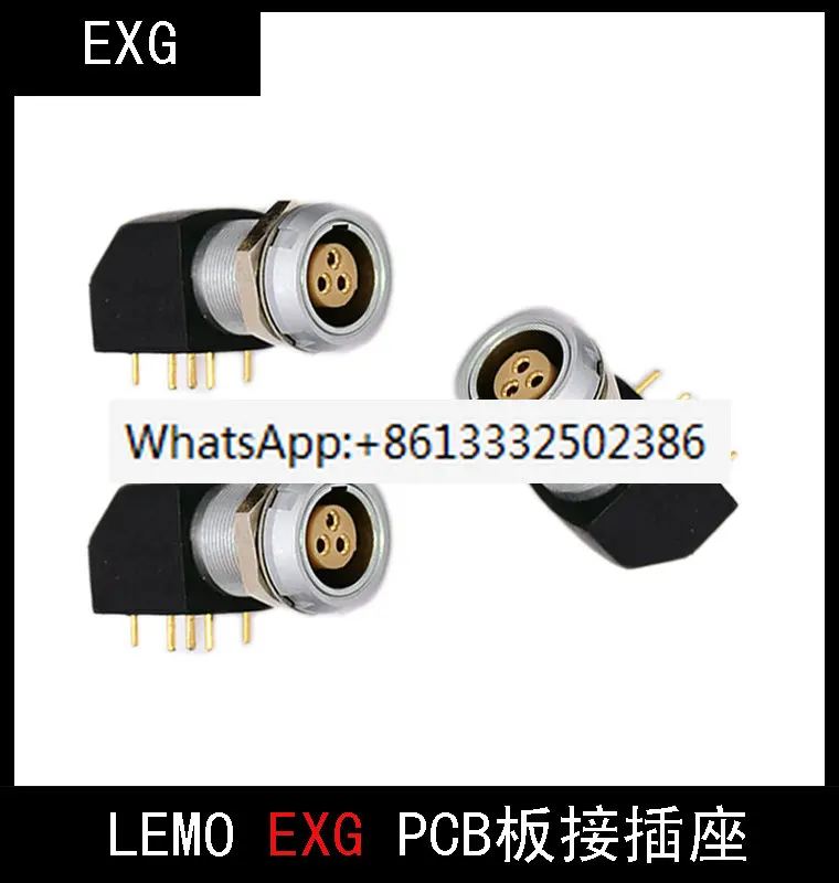 

Push pull self-locking compatible Lemo connector Lemo panel angle ExG EPG 0b1b PCB board socket