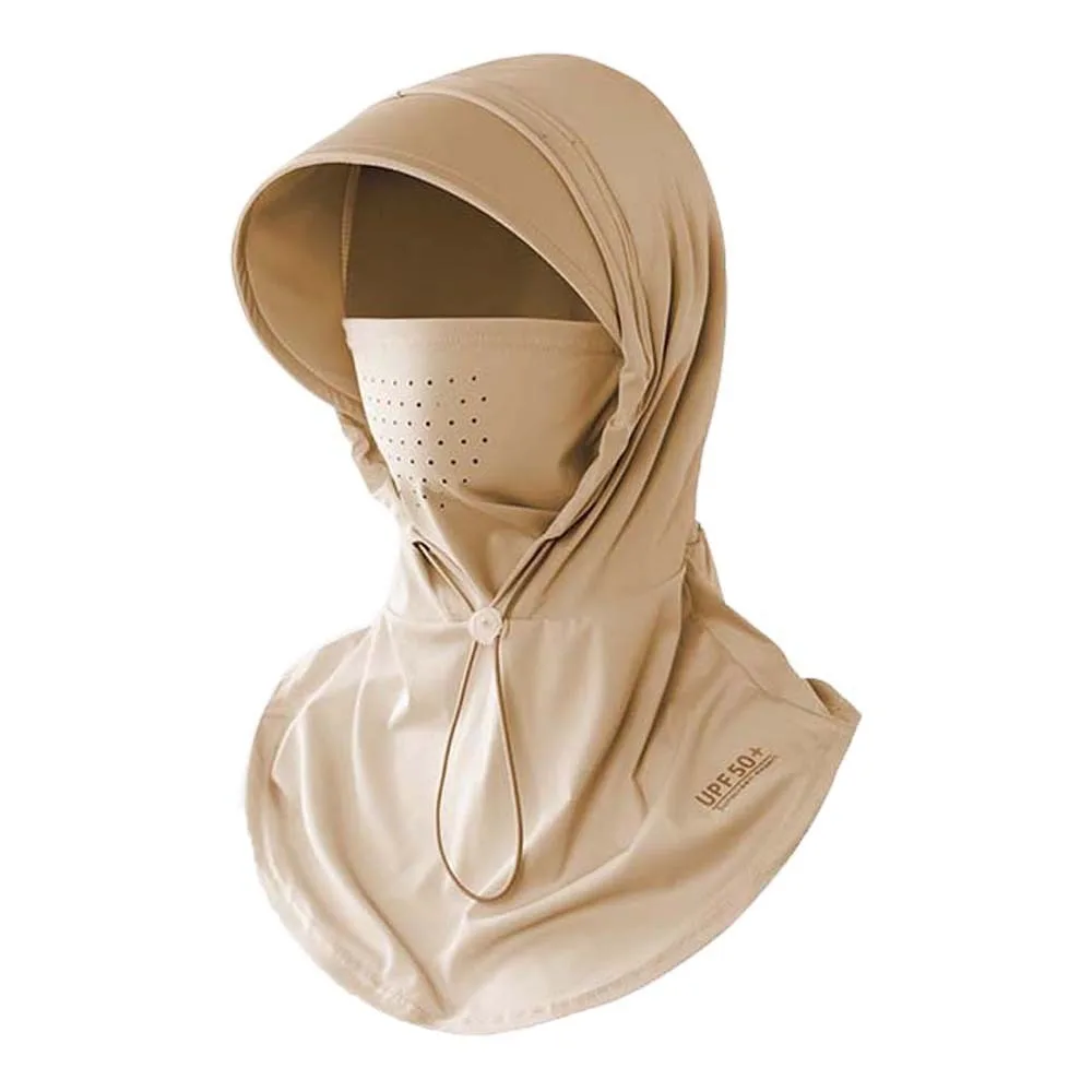 

Ice Silk Anti-UV Balaclava Hat Breathable Elastic Sunscreen Hat With Mask Shawl Face-kini Windproof Face Sun Protection hat