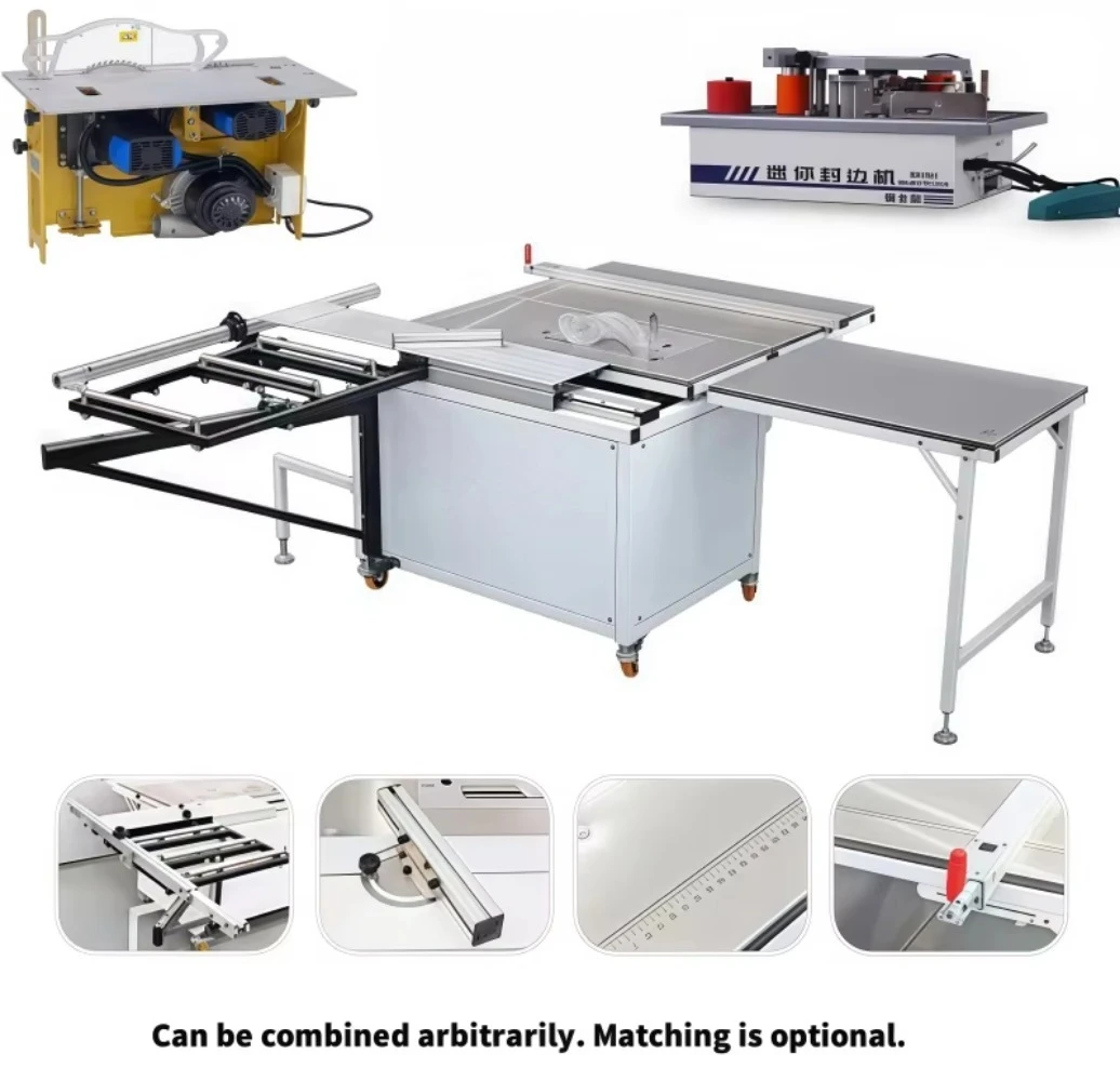 JT650 Rocker Arm Precision Bench Saw | Foldable Woodworking Sliding Table Panel Saw