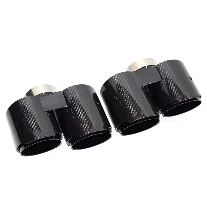 【2026 Hot Selling】2019 -2025  3 Series G20 G21 330i 320d 330d 325i Exhaust Pipe Upgrade Carbon Fiber Black Muffler Tip Nozzle