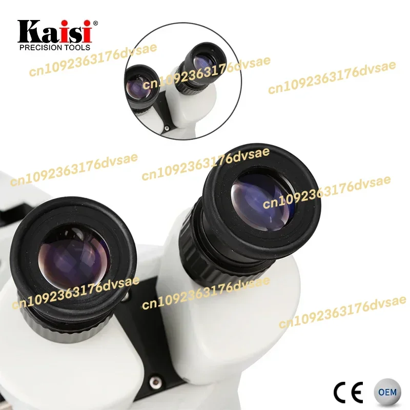 

NEW In Stock Kaisi KS-7045 Repair Mobile Phone PCB BGA Inspection 7X-45X Zoom LED Light Stereo Binocular Microscope
