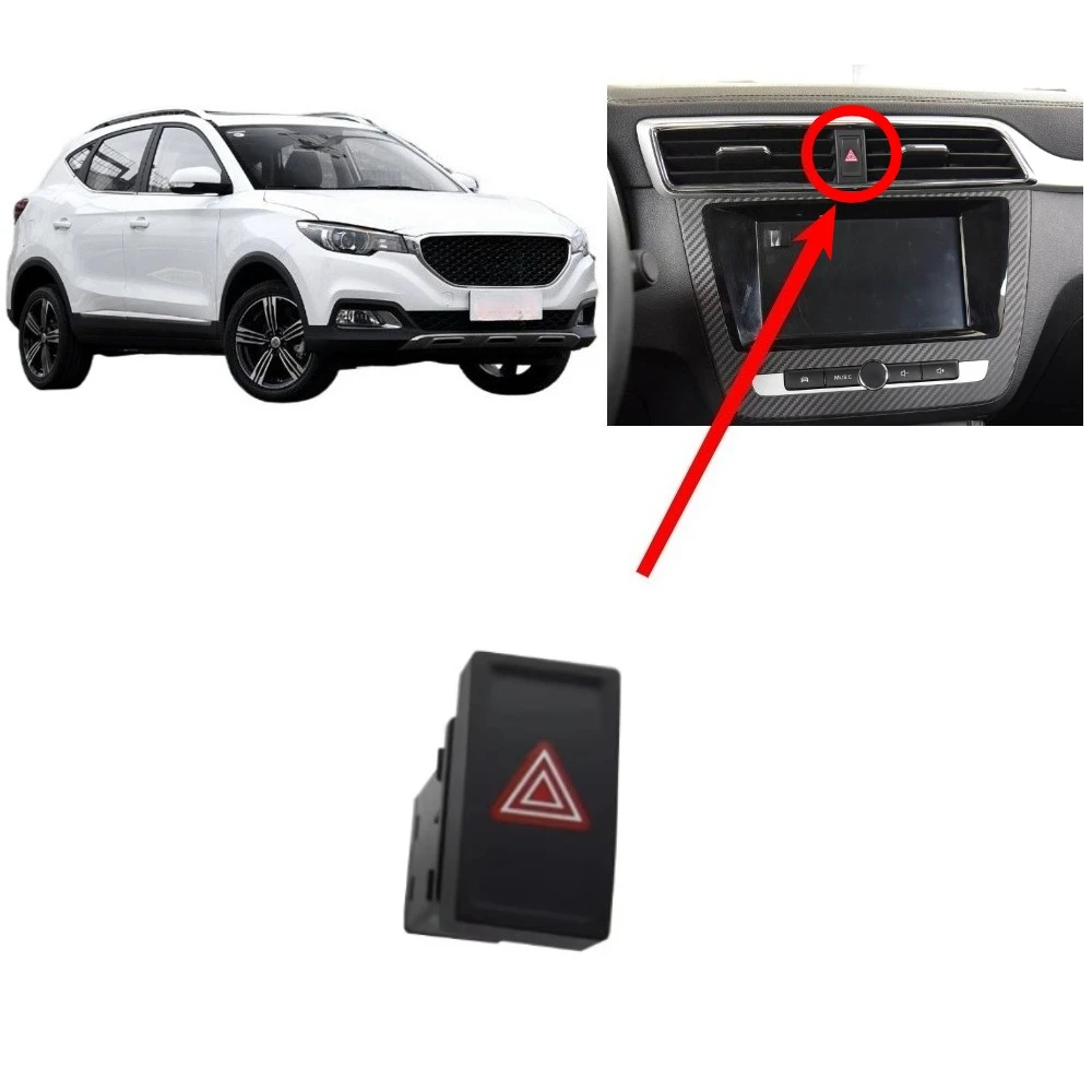 1 Piece Double Flashing Switch for MG ZS 2017-2019 Switch for MGZS Hazard Light Button for MG Choose Button for ROEWE ZS