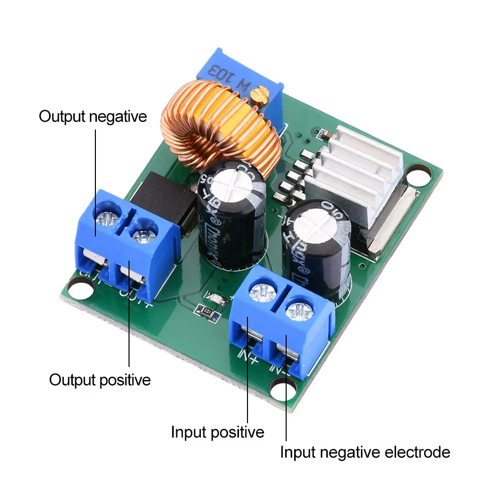 DC-DC 4-38V To 1.25-36V Adjustable Step Down Module Non-isolated Buck Converter 75W Power Supply Module Voltage Regulator Module