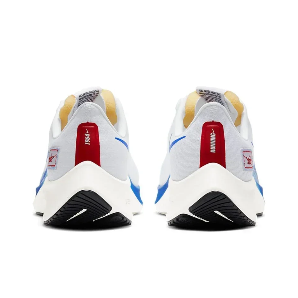 Nike Air Zoom Pegasus 37 Air-Cushion Comfort Dämpfung Belüften Verschleißfeste Unisex-Laufschuhe Weiß/Blau CQ9908-100