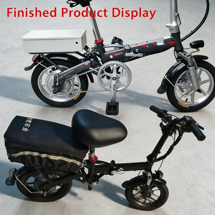 14-Inch Disc-Brake Folding Electric Bike Frame, Made from 6061 Aluminium Alloy, DIY Frame, with Central Suspension - view 6