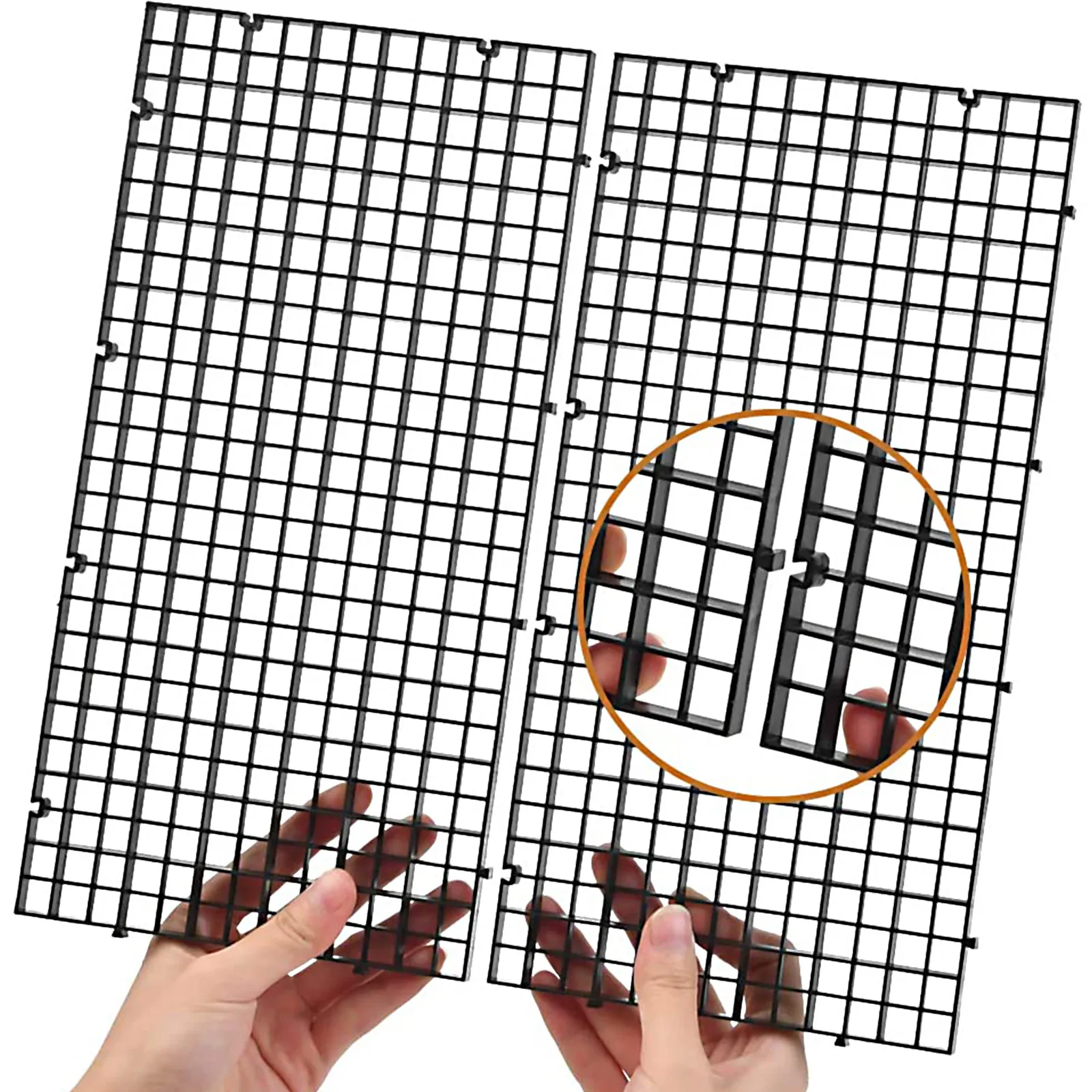 

1Set Fish Tank Divider Black Food Grade Plastic Grid Aquarium Separator for Isolation Separation Survival Rate Increase