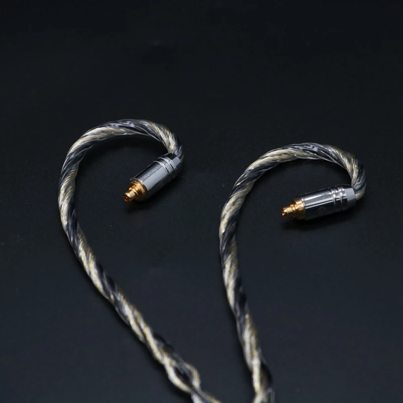 ivipQ-233 High Purity HiFI DIY MMCX 8-Core Graphene+Silver Palladium Plating Modular Plug Earphone Cable , For IE900 AKG N5005