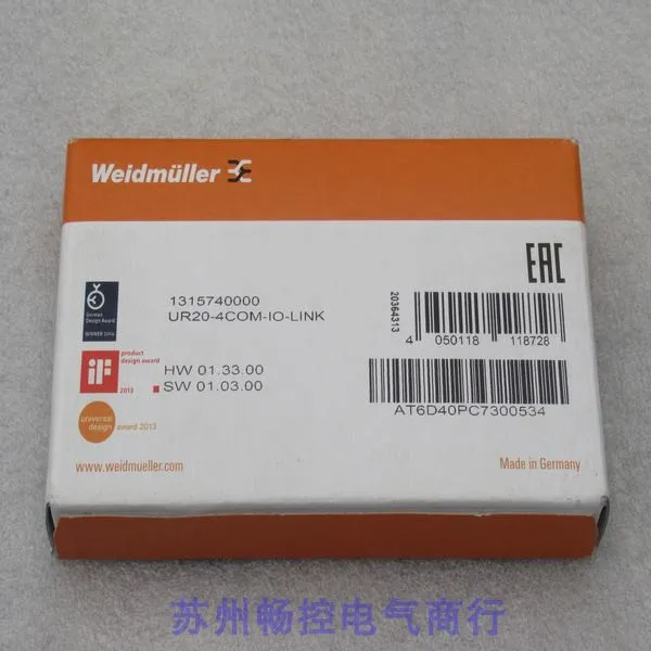 New Weidmuller Module UR20-4COM-IO-LINK Stock 1315740000