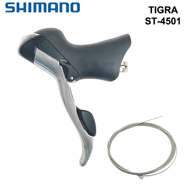 Shimano-tiagraデュアルハンドルブレーキレバー,新しい左側,2スピード,シフトケーブル付き,ST-4501 4500, 2x9スピード