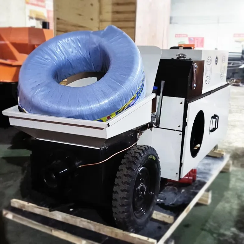 

Мобильный бетоносмеситель-помпа YG с самозагрузкой, новый дизайн, 20-25 м³/ч, мини-бетононасос, низкая цена