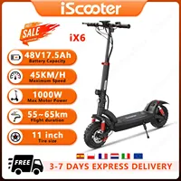 IScooter IX6 Electric Skateboard 1000W 48V17.5Ah Front and Back Double Shock Absorber Electric Scooter 11-inch Tire EScooter