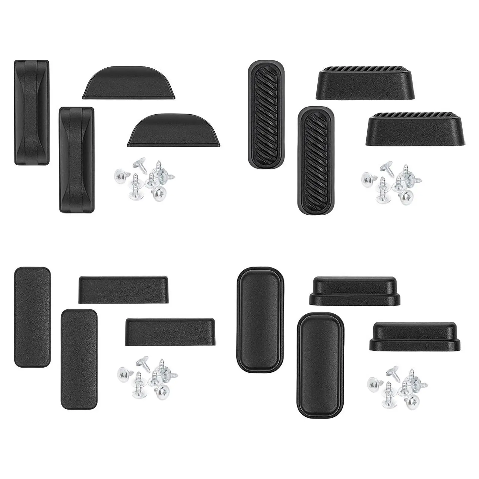 الأمتعة أسفل الجانب حامل البلاستيك مسمار قدم وسادة سوداء الأمتعة مسمار القدم لحماية وإصلاح حقيبة السفر #3