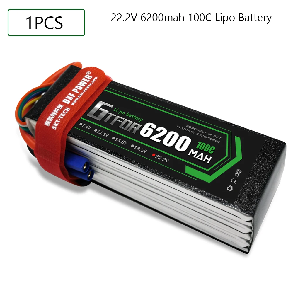 

Batteries Lipo DXF 7. 4V 7.6V 11.1V 15.2V 14.8V 22.2V 2S 3S 4S 6S 5200Mah 6300Mah 6500mAh 6200mAh 6750mAh 8000mAh 7000mAh