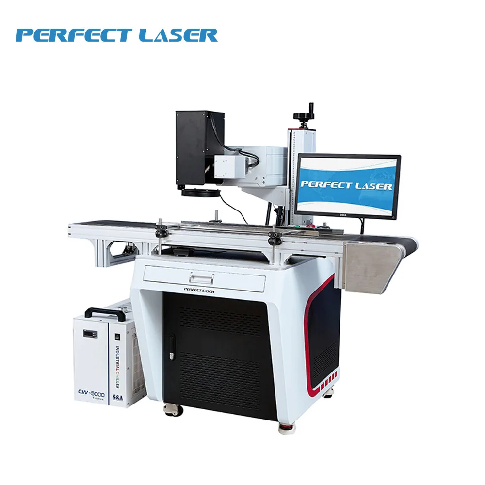 Perfect Laser- auto catch object on production line uv laser marking machine /auto position laser engraving machine