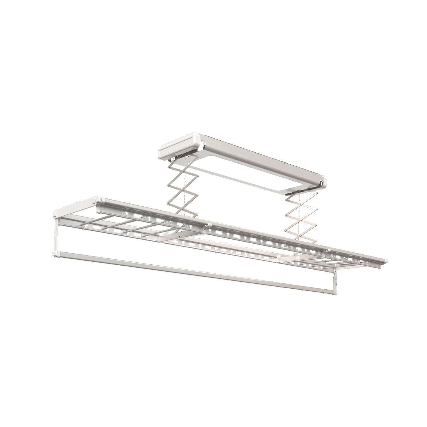 Balcony Clothesline Smart Automatic Electric Clothes Drying Rack Remote Control Aluminum Laundry Drying Rack Ceiling Mounted