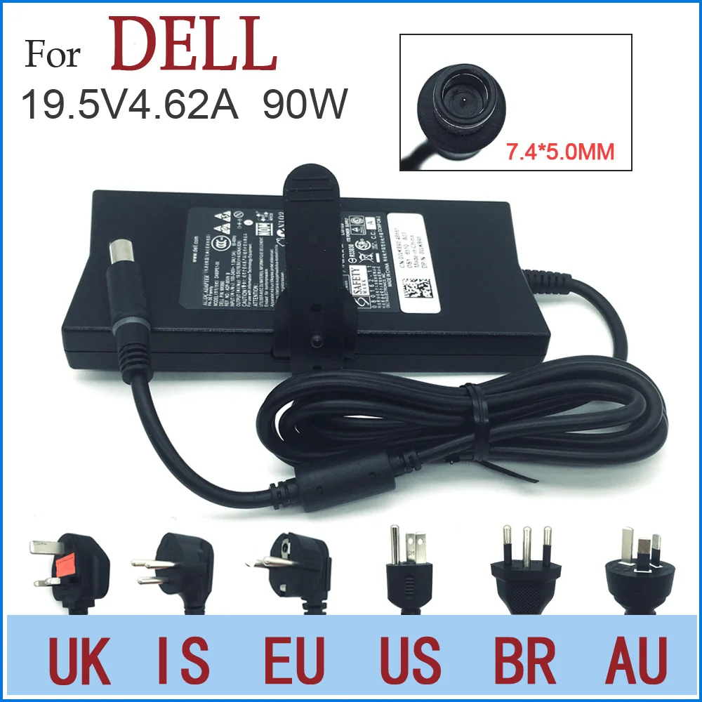 Carregador magro do portátil para Dell, adaptador da C.A., PA3E, Dell Vostro: 1088, 1500, 1510, 1520, 1540, 1700, 1710, 1720, 3400, 3460, 3500, 3560, 3700, 3750