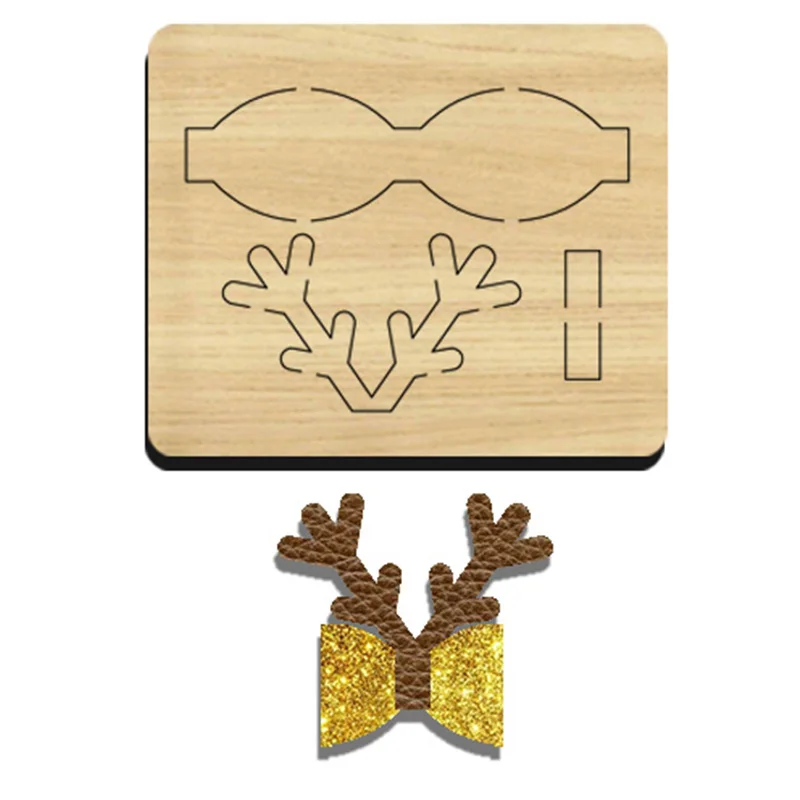 

BC33 2-слойная режущая Матрица для шпильки с рога и бантом, подходит для большинства машин