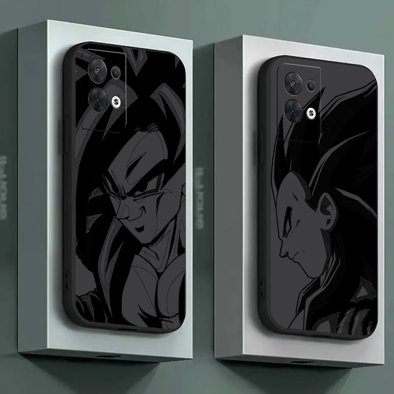 D-Dragons Balls V-Vegeta Phone Case For OPPO FIND X6 X5 X3 Pro Lite Neo OPPO Reno 9 8 7 Pro Lite 8T 8Z 7Z 5G Carcasa