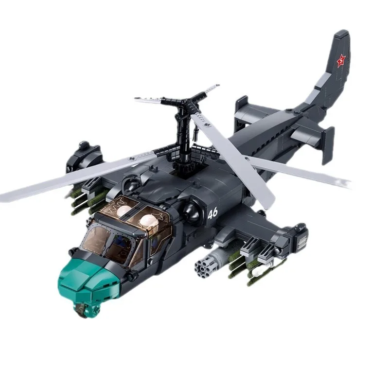 Sluban WW2 Armato combattente Elicottero Modello Serie Building Blocks Giocattolo Militare Combattimento 1137 aereo Mattoni FAI DA TE Giocattolo per I Bambini Ragazzi