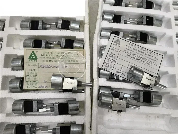 DELTA M1610G dual motor potentiometer 20KAX2 10KBX2 100KBX2 handle 25MMF-1