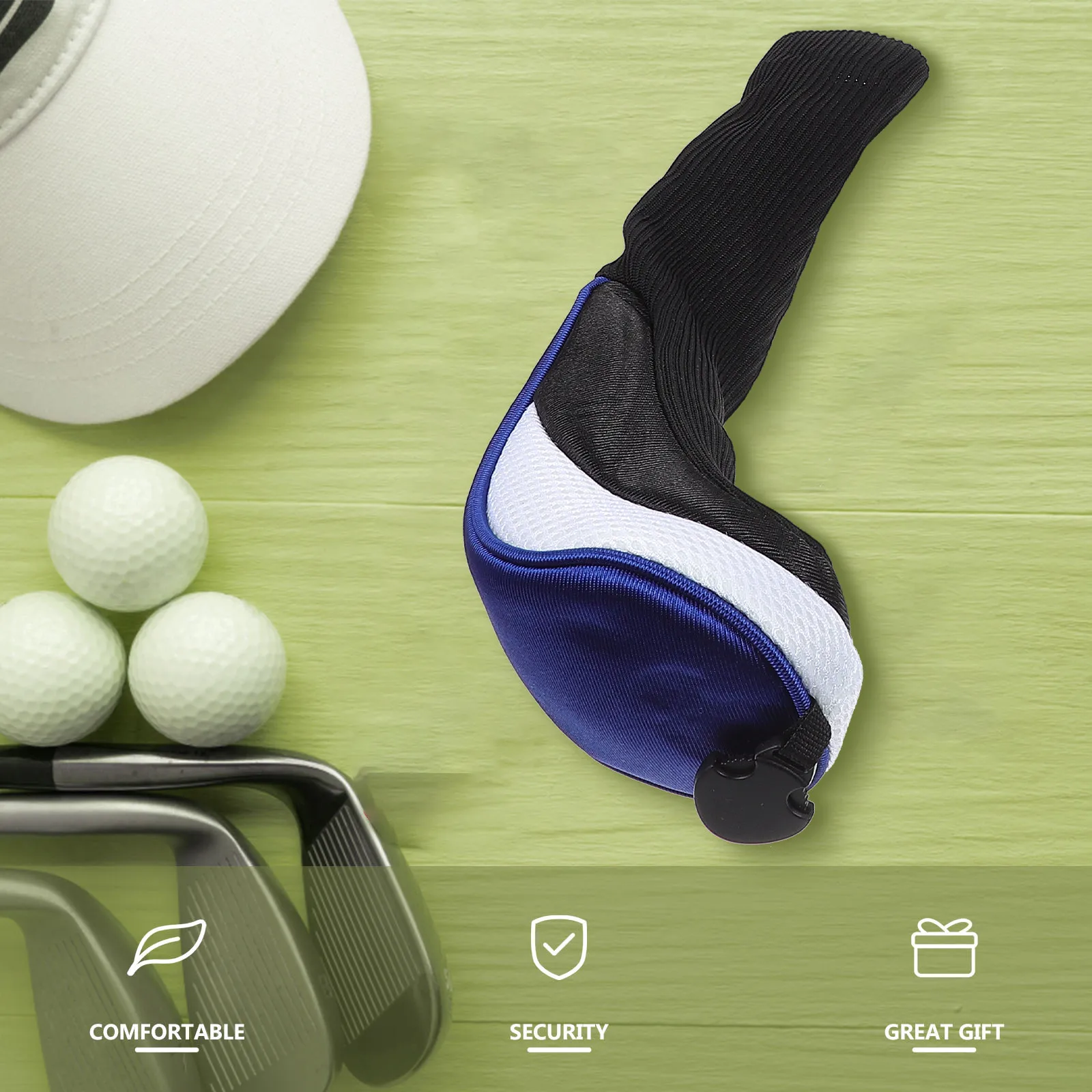 

1Set Golf Club Head Cover Premium Cloth Material Thickened Protection for Driver Woods Putter Covers Full Coverage Scratch