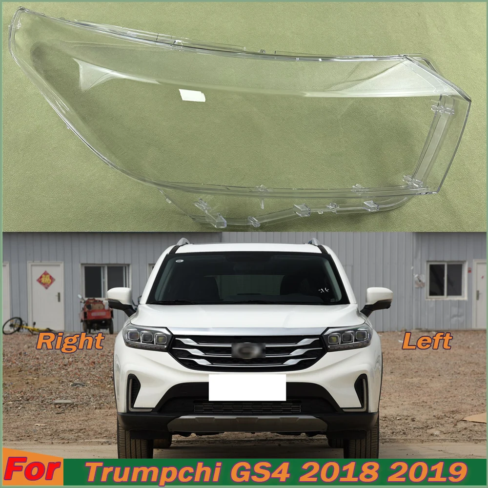 

For Trumpchi GS4 2018 2019 Headlight Cover Transparent Lampshade Lamp Case Headlamp Shell Plexiglass Replace Original Lens