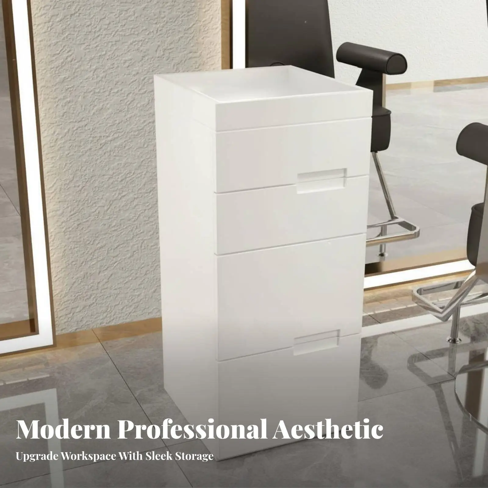 Stylist Tool Cabinet Solid Wood Salon Trolley with Swivel Casters for Beauty Studio Storage Equipment Rolling Cart for Hair