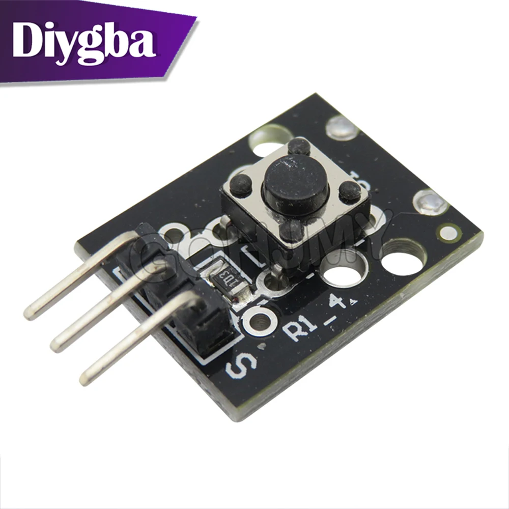 Módulo de Sensor de interruptor de llave de botón de 3 pines KY-004 para Arduino Diy Starter Kit 6*6*5mm DIYGBA
