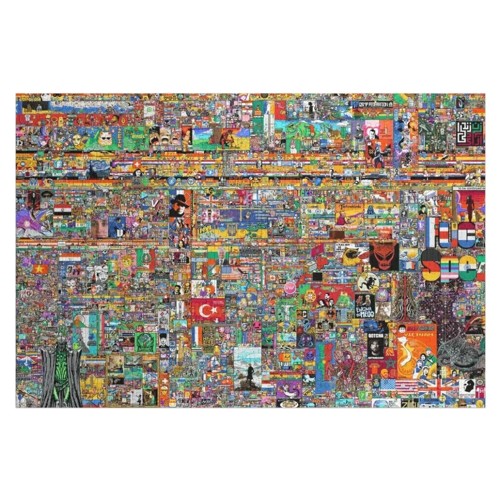 Reddit Place 2023 Merch, Reddit r/place 2023, r/place 20223, Merch, Poster Jigsaw Puzzle Personalised Name Puzzle