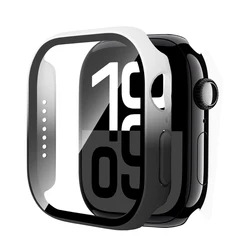 Tempered Glass Cover for Apple Watch 40mm 41mm 44mm 45mm S10 42mm 46mm Screen Protector Protective Case iWatch 10 9 8 7 6 5 4 SE