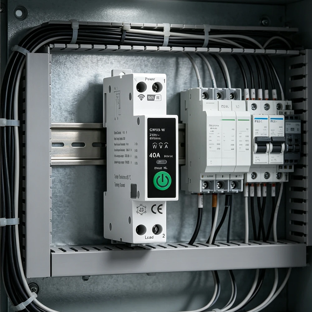 For Tuya-Enabled for Smart Breaker with Overvoltage Undervoltage Overcurrent and Overtemperature Protection Functions