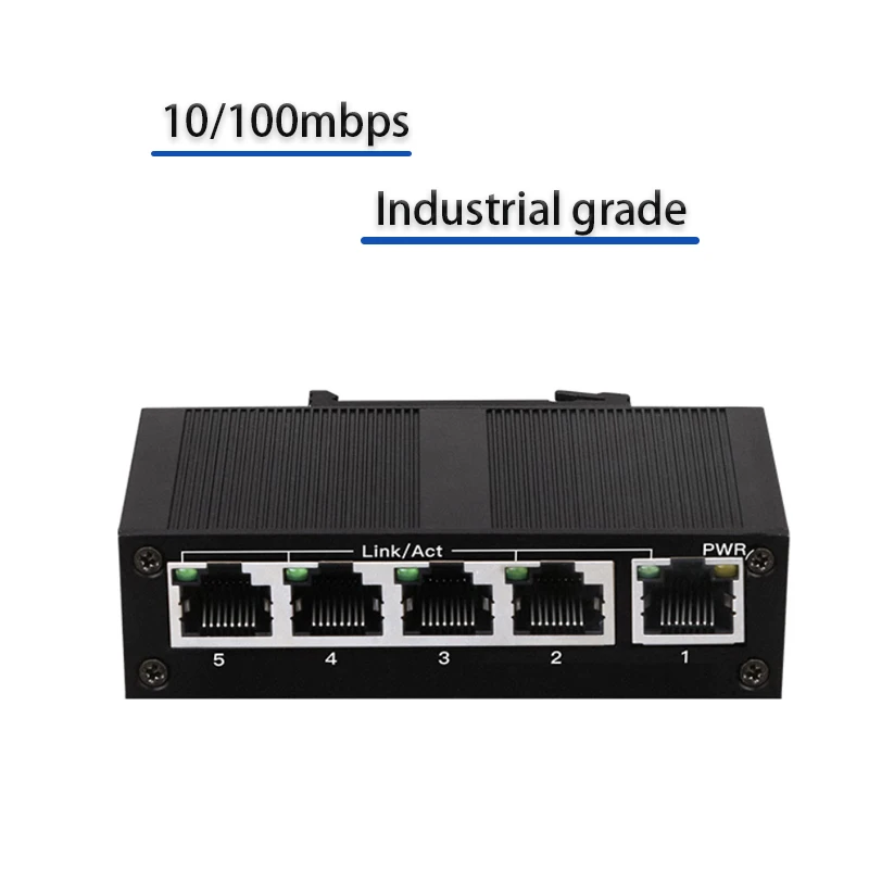 

RJ45 extender splitter Plug and Play Internet Splitter Adapter 5-port industrial 100M switch Ethernet RJ45 HUB LAN Extensor