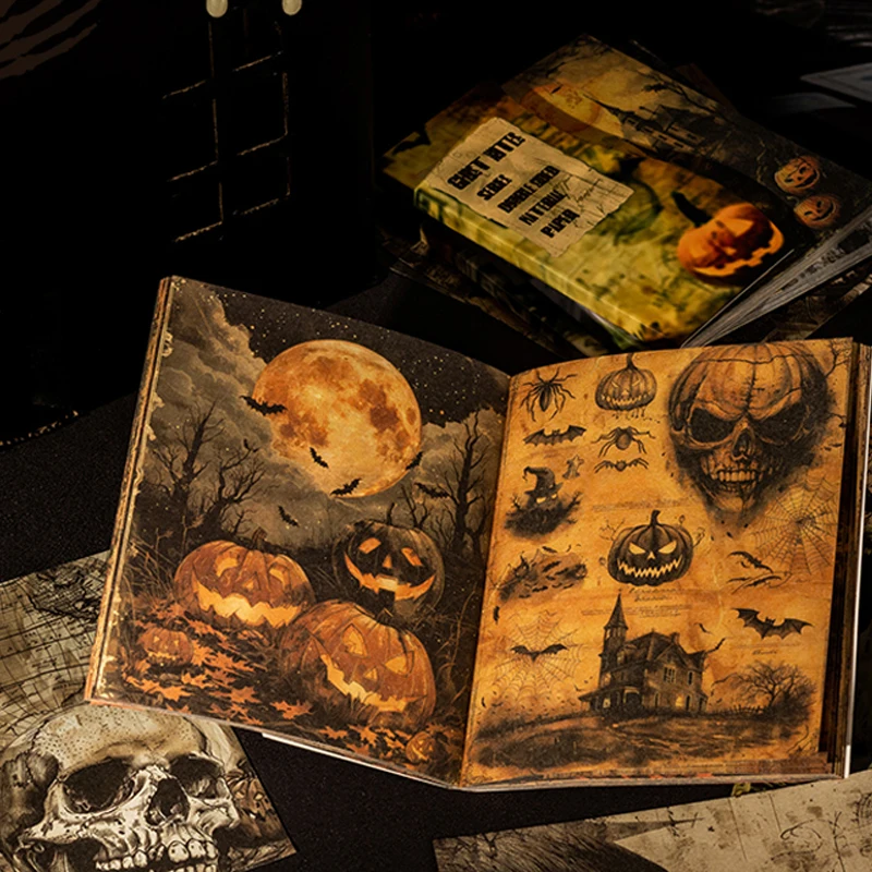 Mr Paper 84pcs Ghost Notes Series Double Sided Material Paper Book DIY Handbook Collage Calendar Diary Phone Case Notebook