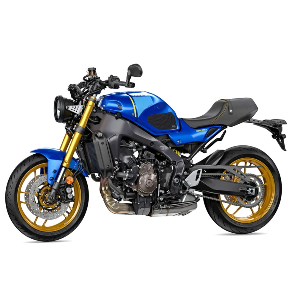 ل ياماها XSR900 xsr900 XSR 900 2022 2023 اكسسوارات الدراجات النارية مجموعة من الأسود شعار مكافحة زلة خزان الوقود وسادة عدة منصات الركبة جديد