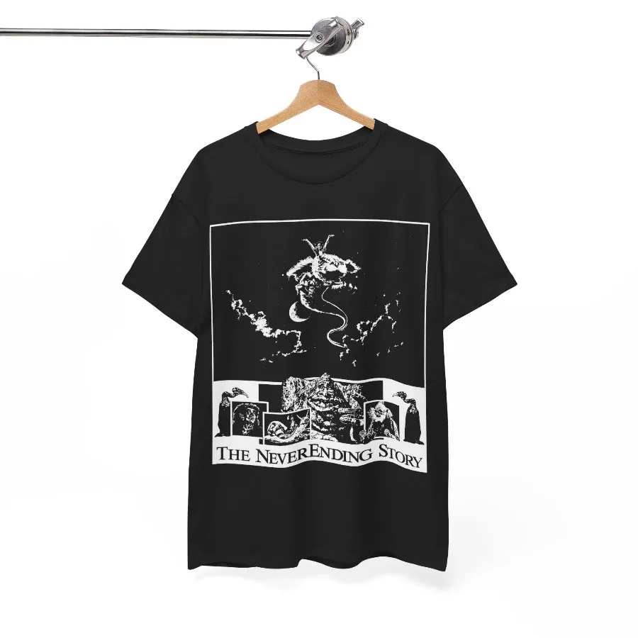NeverEnding Story T-Shirt, 80s Movie Graphic Tee Four season popular unisex cotton T-shirt
